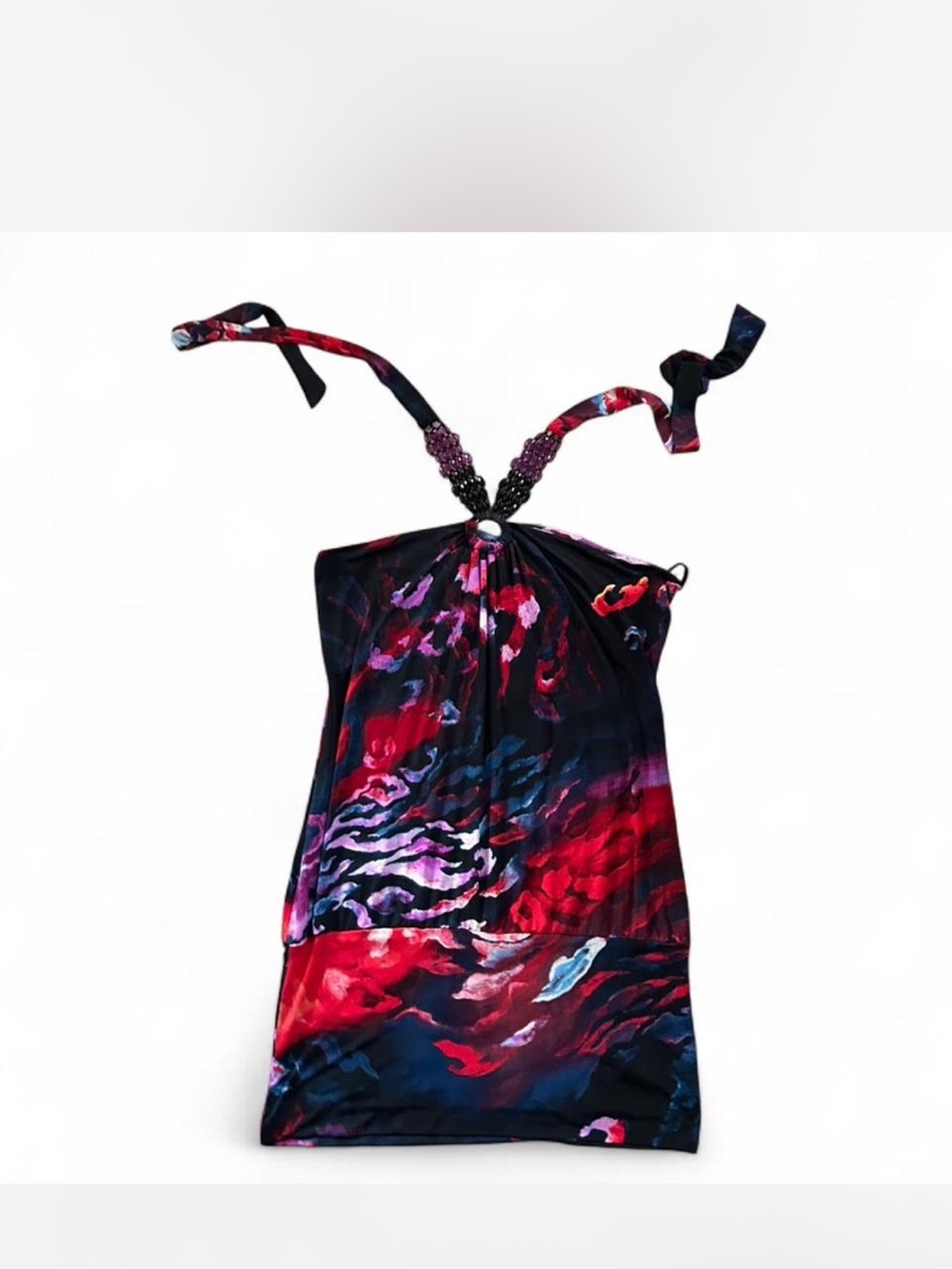 Y2K Wet Seal Halter Top Dress